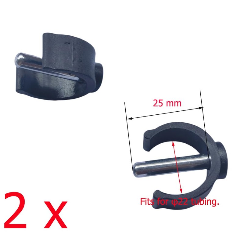 DraCra 6 Pack Toilet Safety Rail Locking Clips Replacement Pin