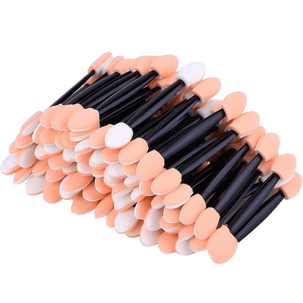 100 Stück Lidschatten Applikator, Lidschattenpinsel, Make-up Applikator Pinsel, Kosmetische Pinsel,