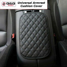 Q&Q Basics Universal Car Center Console Cover: Upgrade Your Ride with Our Sleek PU Leather Middle Console Cover Pad Protector. Durable, and Easy to Install Car Armrest Cover Armrest Cushion Cover.