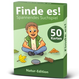 GLÜCKSWOLKE GLÜCKSWOLKE - Finde es I Draußen die Natur neu entdecken I Outdoor Schatzsuche für Kinder I Entdecker Spielzeug & Kinderspiel I Spiele ab 4, 5, 6, 7, 8 Jahre I Geschenk für Mädchen und Junge