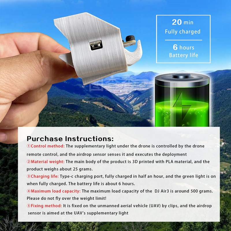 HENWAFX DJI Ar3 Payload Airdrop System is Suitable for Transporting