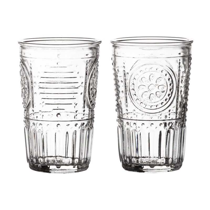 Bormioli Rocco Romantic Set Of 6 Tumbler Glasses, 11.5 Oz.