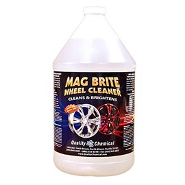 Quality Chemical Mag Brite/Acid Wheel & Rim Cleaner/Formulated to Safely Remove Brake dust & Heavy Road Film / 1 Gallon (128 oz.)
