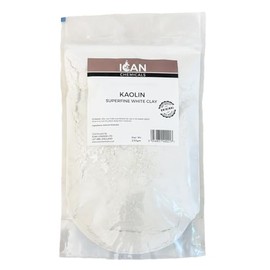 Ican London Kaolin Clay Powder Super Fine White 250g for DIY Soap Making, Bath and Face Masks
