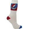 Ripple Junction Grateful Dead Novelty Socks One Size White