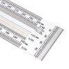 Smgda Precision Marking T-Ruler, 200mm Stainless Steel T Square, Woodworking