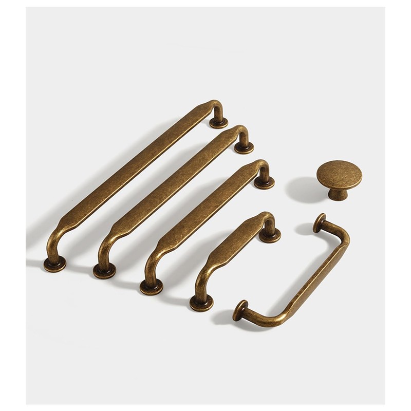 SYZOW 6 Pack Antique Brass Retro Cabinet Pulls 160mm Hole