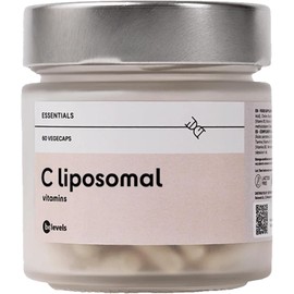 Vitamin C Liposomal High Dose 60 Capsules - Improved Absorption Thanks to Liposovit C - Immune System + Antioxidant Protection + Collagen Production - Vegan + Lactose Free | Be Levels