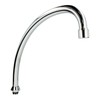 tecuro HU Spout for Standing and Wall Fittings Chrome-Plated Stainless