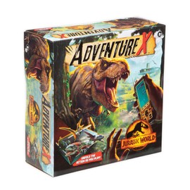 AdventureX Jurassic World Dinosaur-Themed Escape Room Single Use Board Game, Box is Part of The Game, for Kids Ages 8 and Up