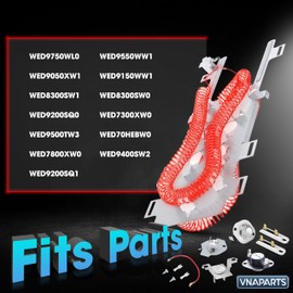 WED9750WL0 WED9050XW1 WED8300SW1 WED9200SQ0 WED9500TW3 WED7800XW0 WED9200SQ1 WED9550WW1 Dryer Heating Element With Thermostat For Whirlpool WED9150WW1 WED8300SW0 WED7300XW0 WED70HEBW0 WED9400SW2