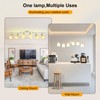 LTBLIGHT 6-Light Track Lighting Fixture, Adjustable White Ceiling Spots with