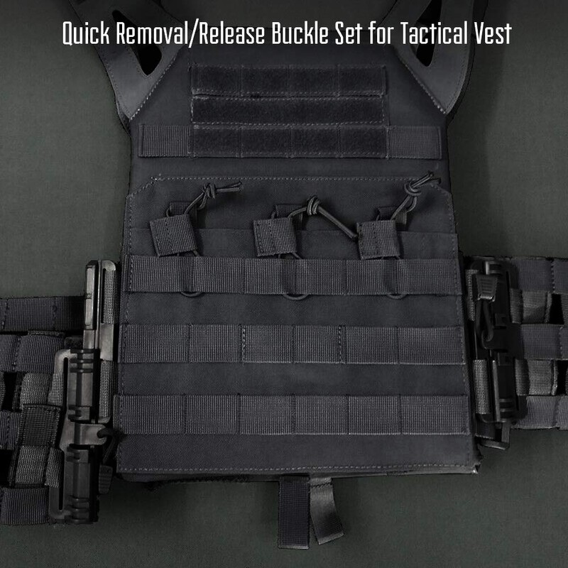 LIVANS Quick Release Buckle Set for Plate Carrier, Molle Side