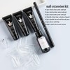 Fcozpjk Poly Extension Gel Nail Kit, Clear White Pink With