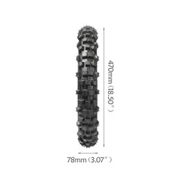 3.00-12│80/100-12 Rear Tire with Inner Tube Set Motocross for Dirt Pit Bike KLX110 DRZ110 CRF70 CRF110F RM65 KX65