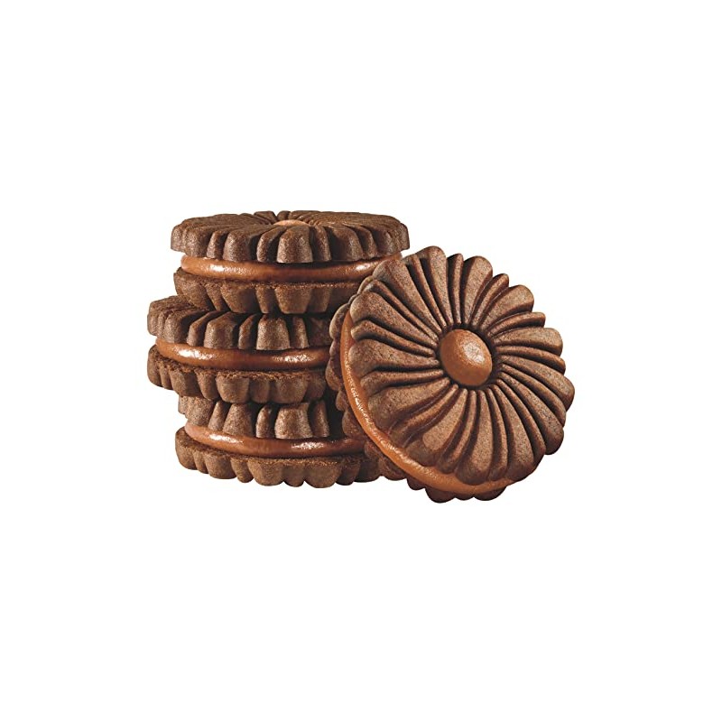 Dare Chocolate Fudge Sandwich Crème Cookies, Plant Based, Kosher, 10.20