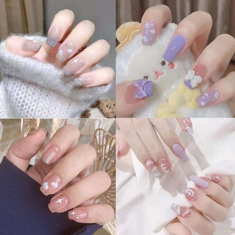 6 Sheets Star Cloud Nail Art Stickers Starry Sky Wrangler