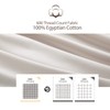 100% Egyptian Cotton Fitted Sheet Full Size, 600 Thread Count,