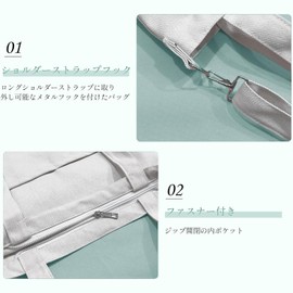 VEAGIA Tote Bag, Large Canvas Tote A4 Canvas Duffel Bag, Plain Travelling Canvas Unisex Bag, armygre