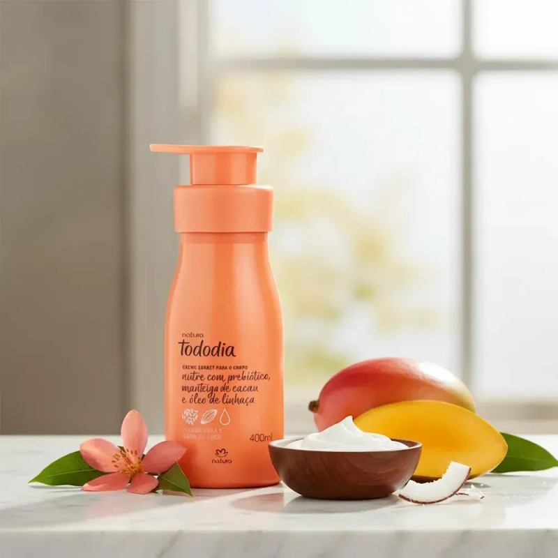 Crema Cuerpo Mango Rosa y Agua De Coco Tododía 400ml