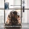 Q88 Microphone Wireless Bluetooth Karaoke LED Portable Handheld Black for