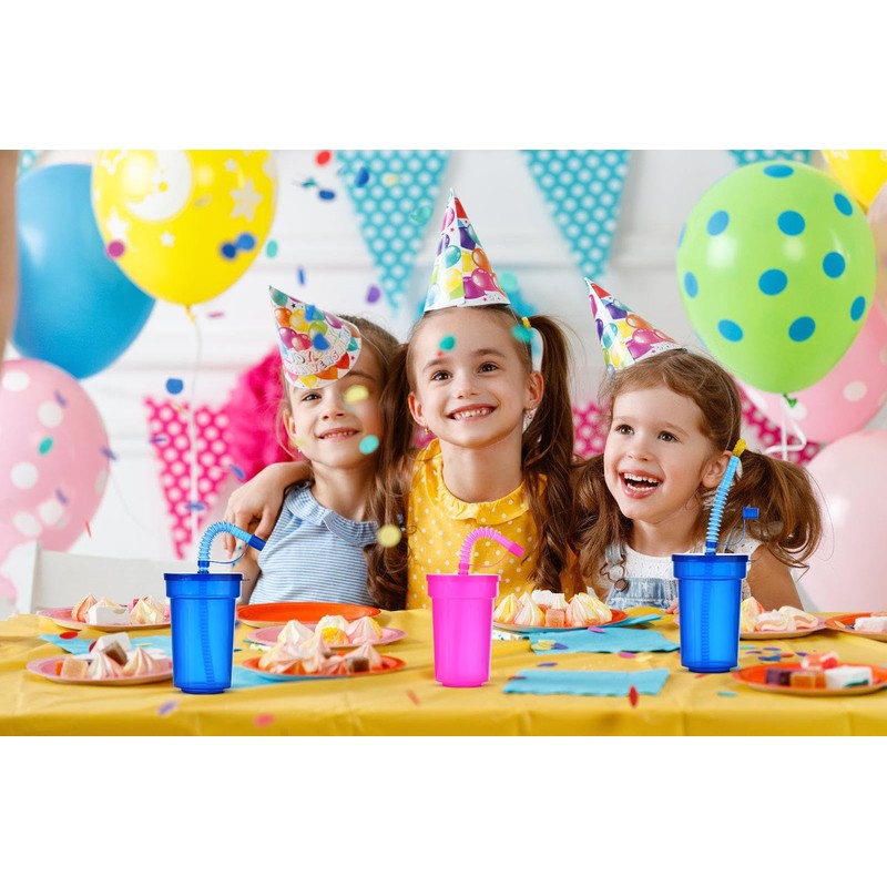 VITEVER Pack of 6 Children's Party Cups, Plastic Cups, Drinking