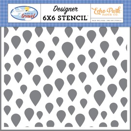 We Were Here Pin Stencil