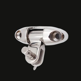 Pair of Stainless Steel 316 Boat Swivel Deck Hinge withQuick Release Spring Pin and Rubber Pad，Bimini Top Fitting for Fishing Boat Canoe Accessories