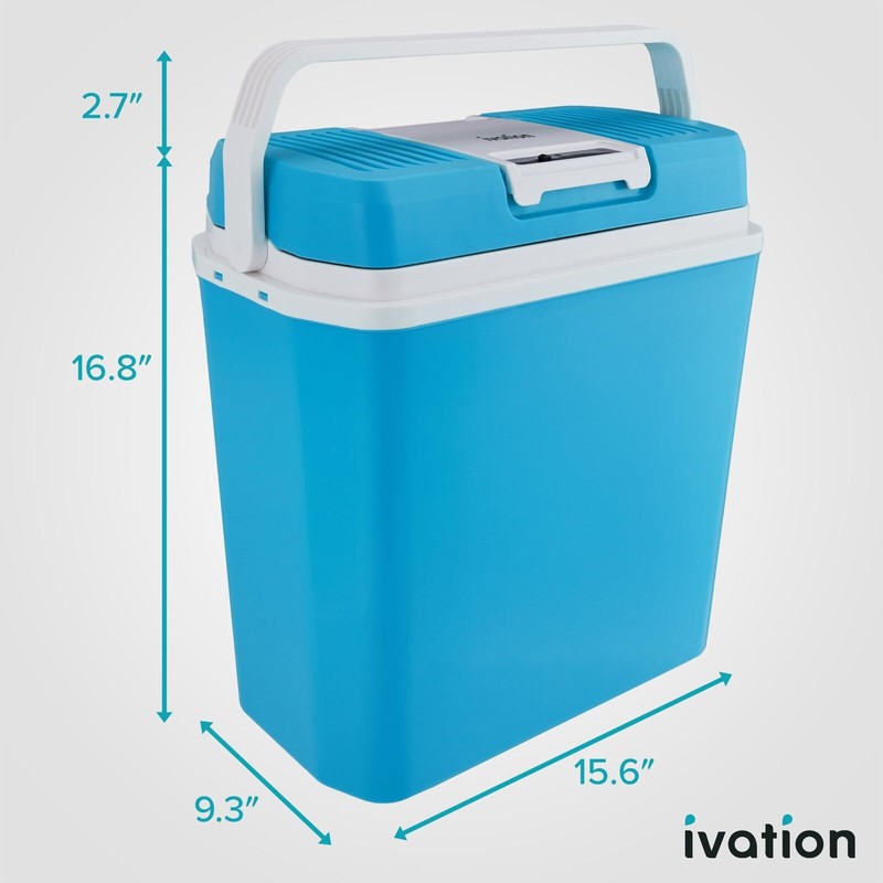 Ivation Electric Cooler & Warmer with Handle | 24 L