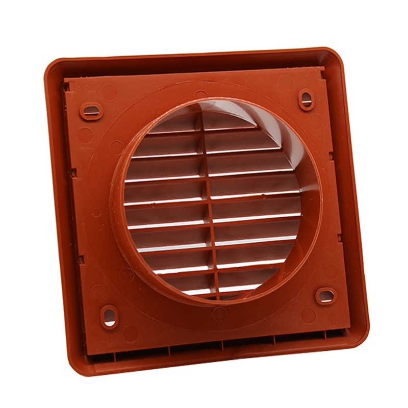 Kair Terracotta Louvred Grille 155mm External Dimension Wall Ducting Air