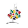 Autism Awareness Puzzle Tree Charm