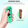 FUNDIARY Blue+Green Silicone Grip Case Compatible with Switch 2 Joycon,