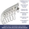 Curtain Tracks Accessories (10 Pack Curtain Track Roller Hooks)