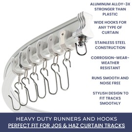 Curtain Tracks Accessories (10 Pack Curtain Track Roller Hooks)