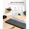 Foldable Bluetooth Keyboard with Numeric Keypad, Samsers Full-Size Wireless Folding