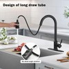 Single Handle High Arc Pull Out Kitchen Faucet,Single Level Stainless