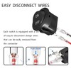 JTGYMY 12V Circular Toggle Switch, 2-Pin SPDT, 20A/12V DC, 10A/125V