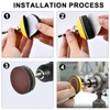 BATINO 240Pcs 2inch Sanding Discs Hook and Loop Assorted Grit