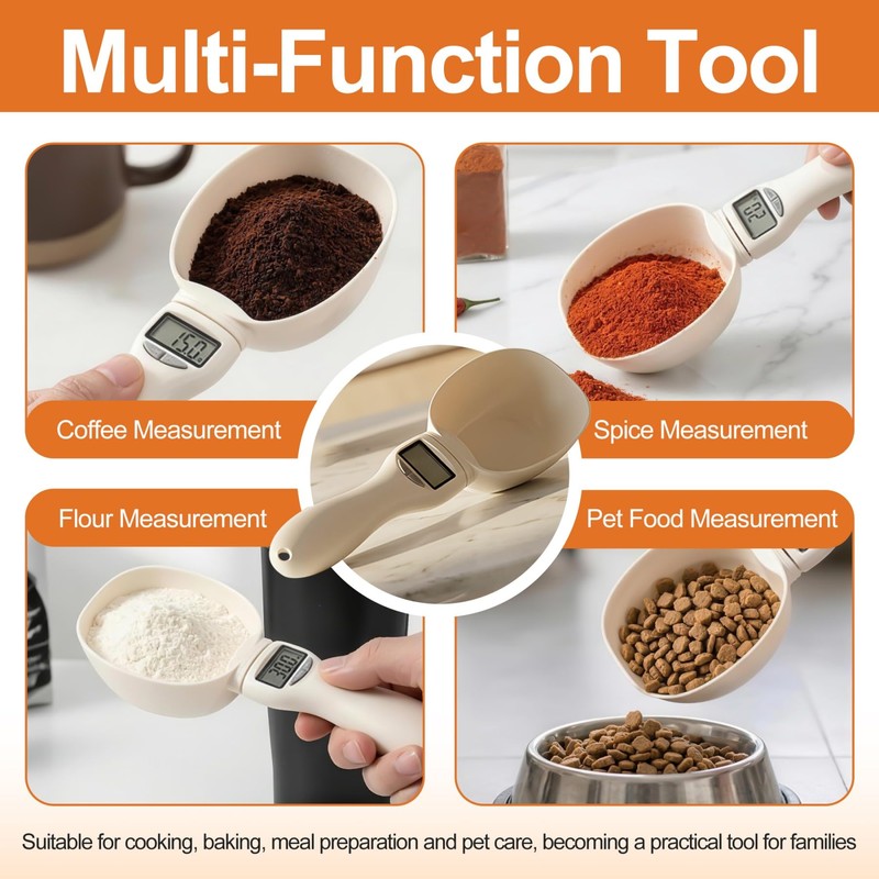 New Digital Measuring Spoon, Electronic Measuring Spoon 800g/0.1g High Precision