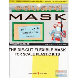 Eduard EDUCX124 1:72 Eduard Mask - Spitfire Mk V (REV kit) #CX124