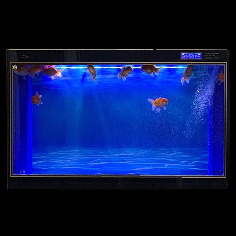 ELEBOX Aquarium Background Blue Black Fish Tank Background Picture Static