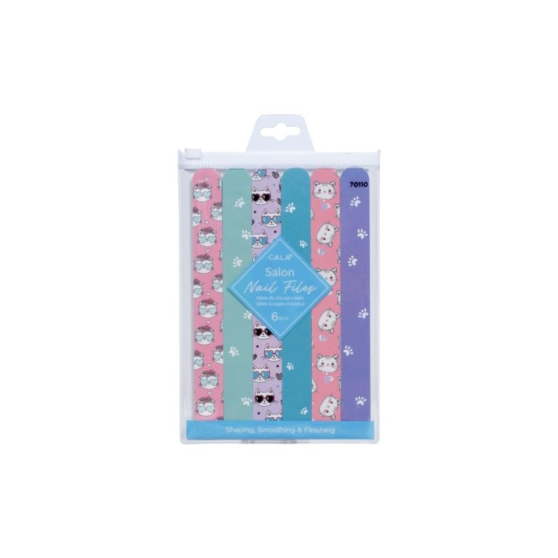 NAIL FILES: CAT'S MEAW (6PCS)