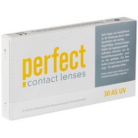 Perfect 30 AS UV Monthly Lenses, Soft, Pack of 6, BC 8.60 mm, DIA 14.20 mm, -3.5 Dioptres