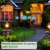Solar Lights Outdoor Decorative, Solar Gazing Ball Mosaic Garden Stakes