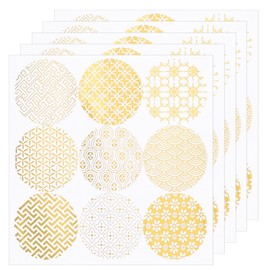 45 PCS Envelope Seals Gold Stickers for envelopes Large Round Labels Decorative Gift Boxes Stickers Birthday Cards Party Favor Bags Stickers Self-Adhesive Invitations Seal Sticker for Wedding Parties