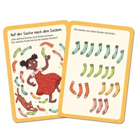 moses 30260 50 Funny Number Puzzles, Card Set with Calculation Tasks, Number Codes and Other Puzzles, Children's Birthday or for Starting School, for Children from 8 Years, Pink