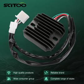 SCITOO RRV-YHC-105 Front,Left rectifier regulator 1978-1981 for Yamaha XS1100 1978-1979 for Yamaha XS750 1980-1981 for Yamaha XS850