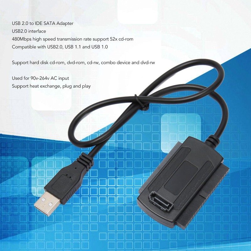 USB 2.0 to IDE SATA Adapter Cable 3 Use Hard