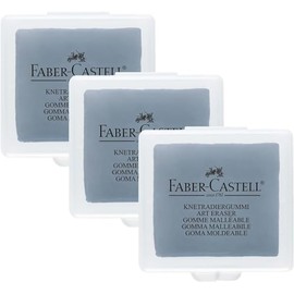 Faber-Castell Kneadable eraser in plastic box (Pack of 3)