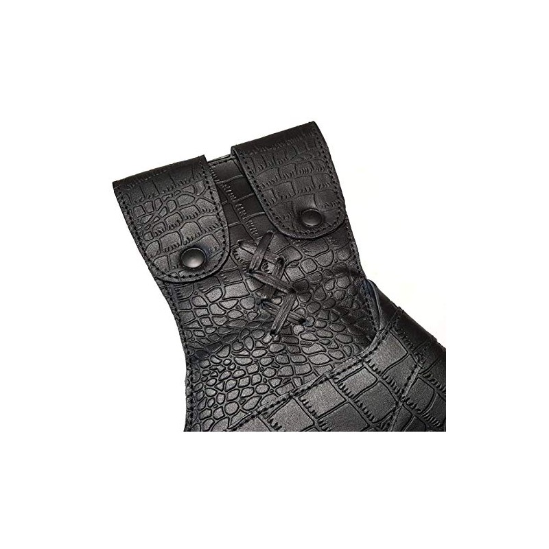 starlingukpk Traditional Archery Engraved Python pattern Leather Hip Quiver.